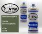 Preview: Mercedes-Benz, Verde Brook Metallic, 474 / 8474: 400ml Sprühdose + 400ml Klarlack - Set, von ATW Autoteile West.